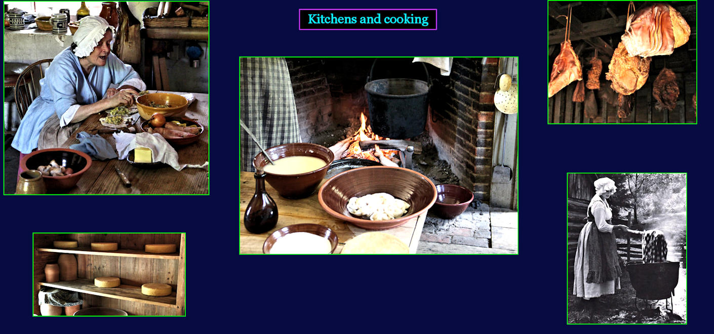 Colonial cooking, 1700
